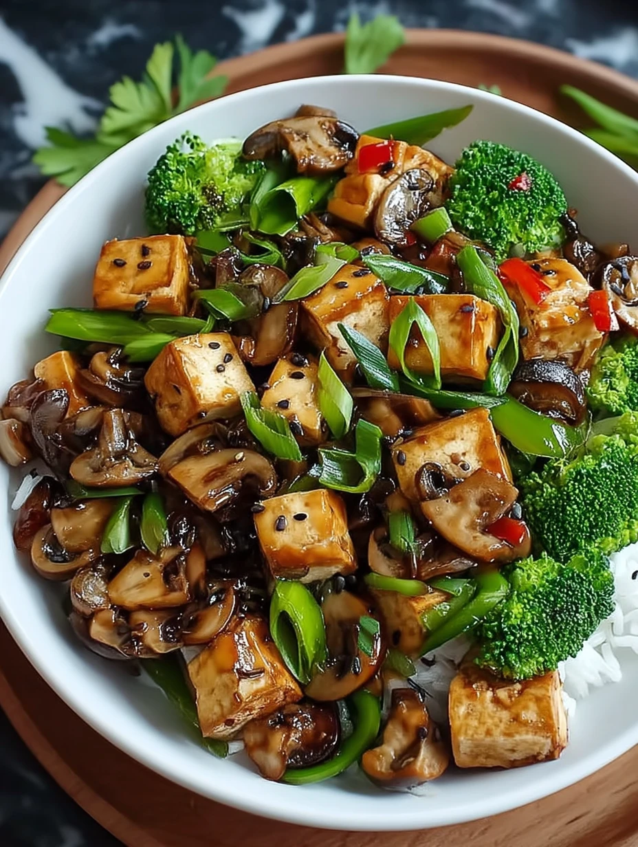 Mushroom and Tofu Stir-Fry