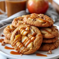 Easy Caramel Apple Cookies