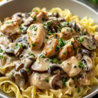 Creamy Chicken Stroganoff