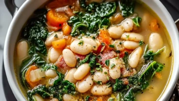 Easy Tuscan White Bean Soup