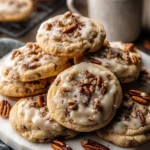 Frosted Butter Pecan Cookies