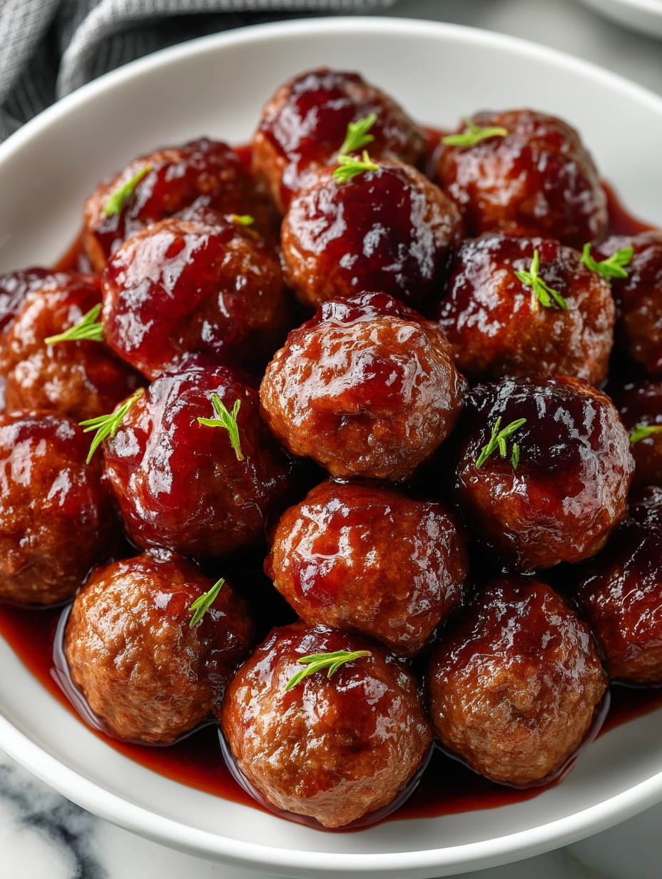 Grape Jelly Meatballs