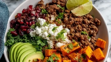 Cottage Cheese Ground Beef And Sweet Potato Bowls