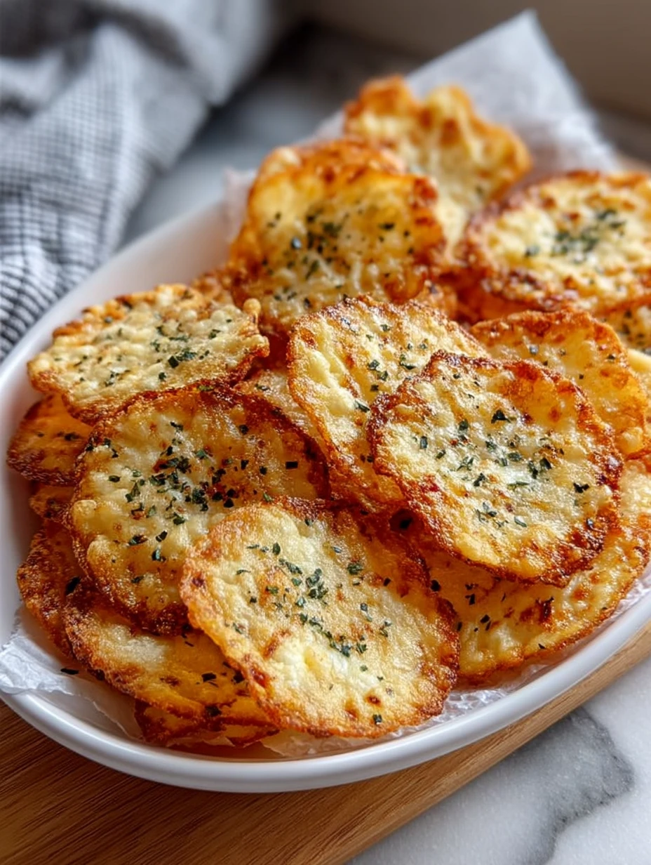 Baked Cottage Cheese Chips