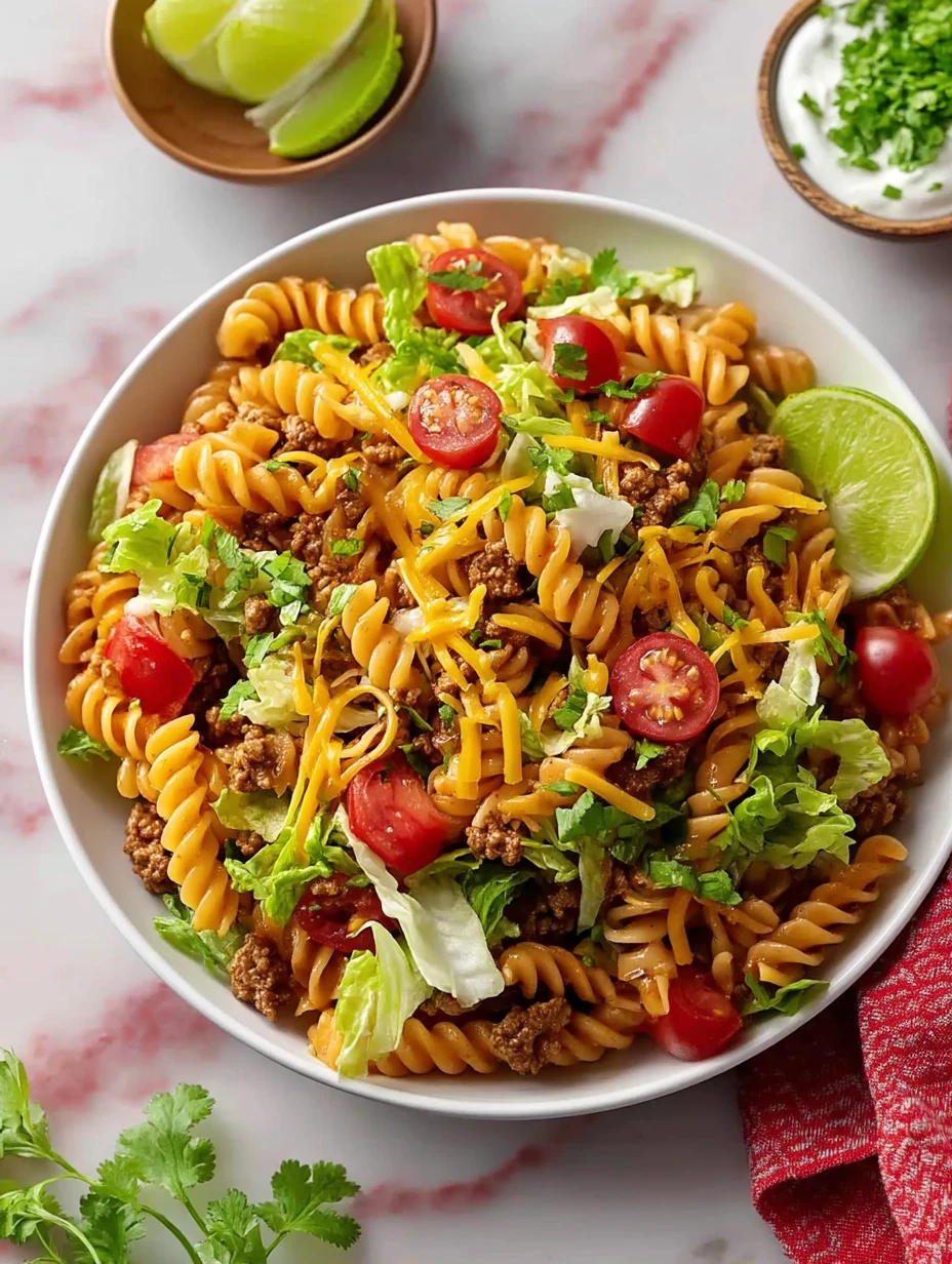Cheesy Taco Pasta Salad