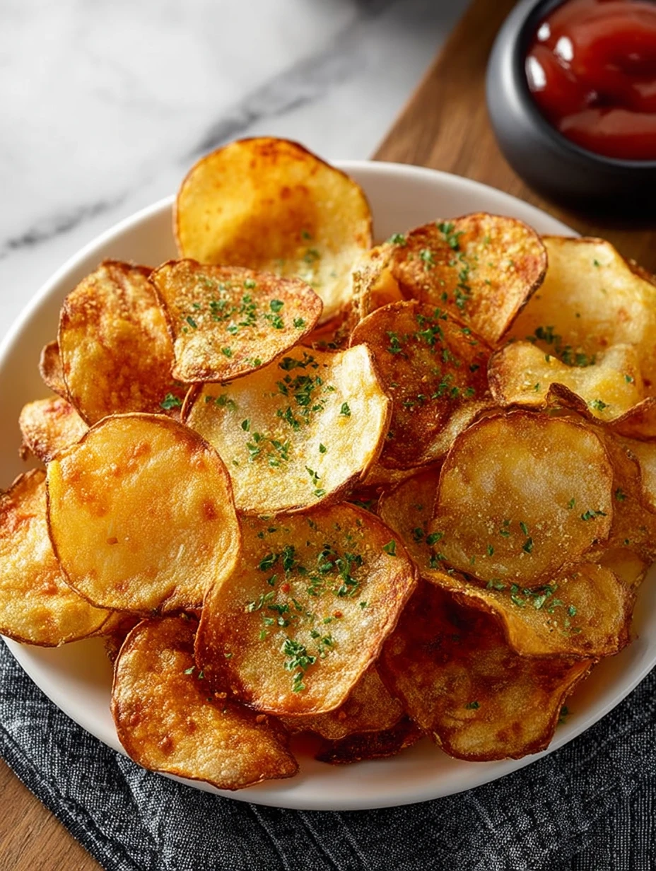 Homemade Air Fryer Potato Chips
