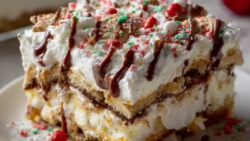 Homemade Christmas Cookie Lasagna