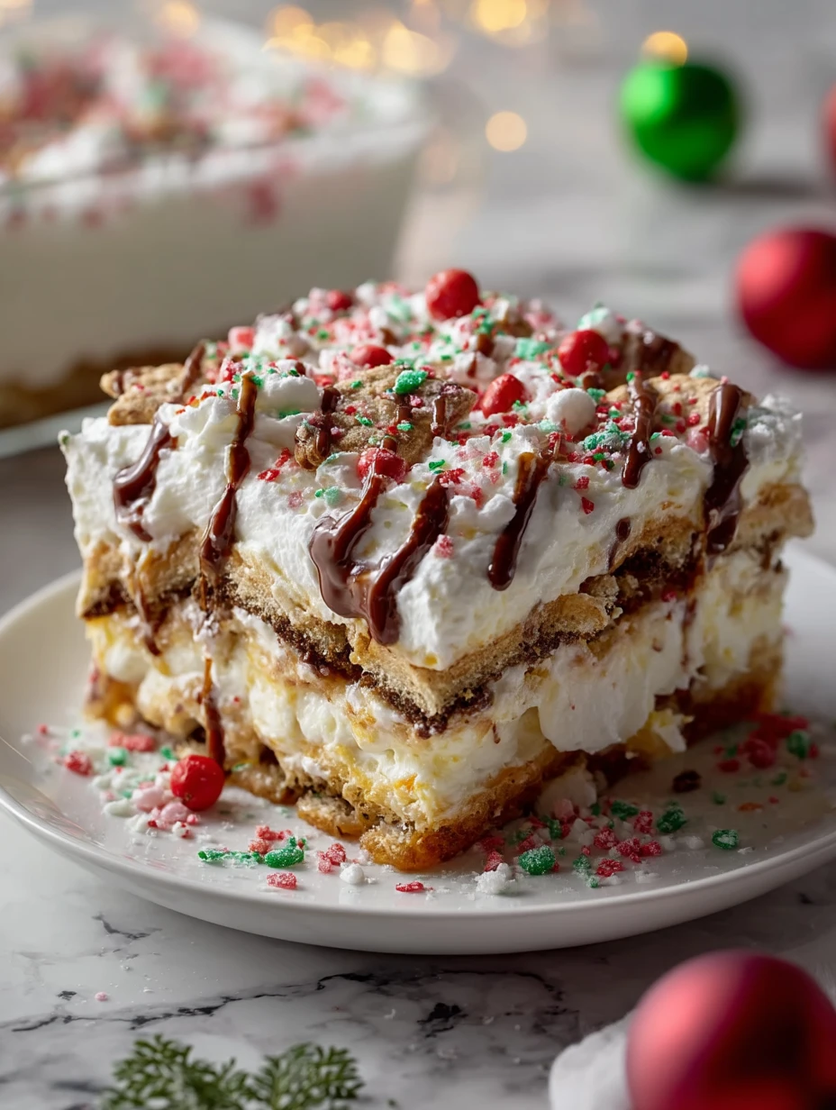 Homemade Christmas Cookie Lasagna