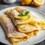 Homemade Lemon Crepes