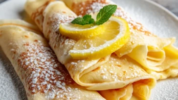 Homemade Lemon Crepes