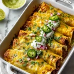 Irresistible Beef Enchiladas With Green Sauce