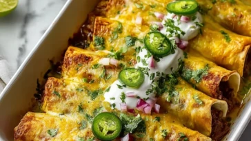 Irresistible Beef Enchiladas With Green Sauce