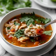 Mexican Chicken Rice Soup