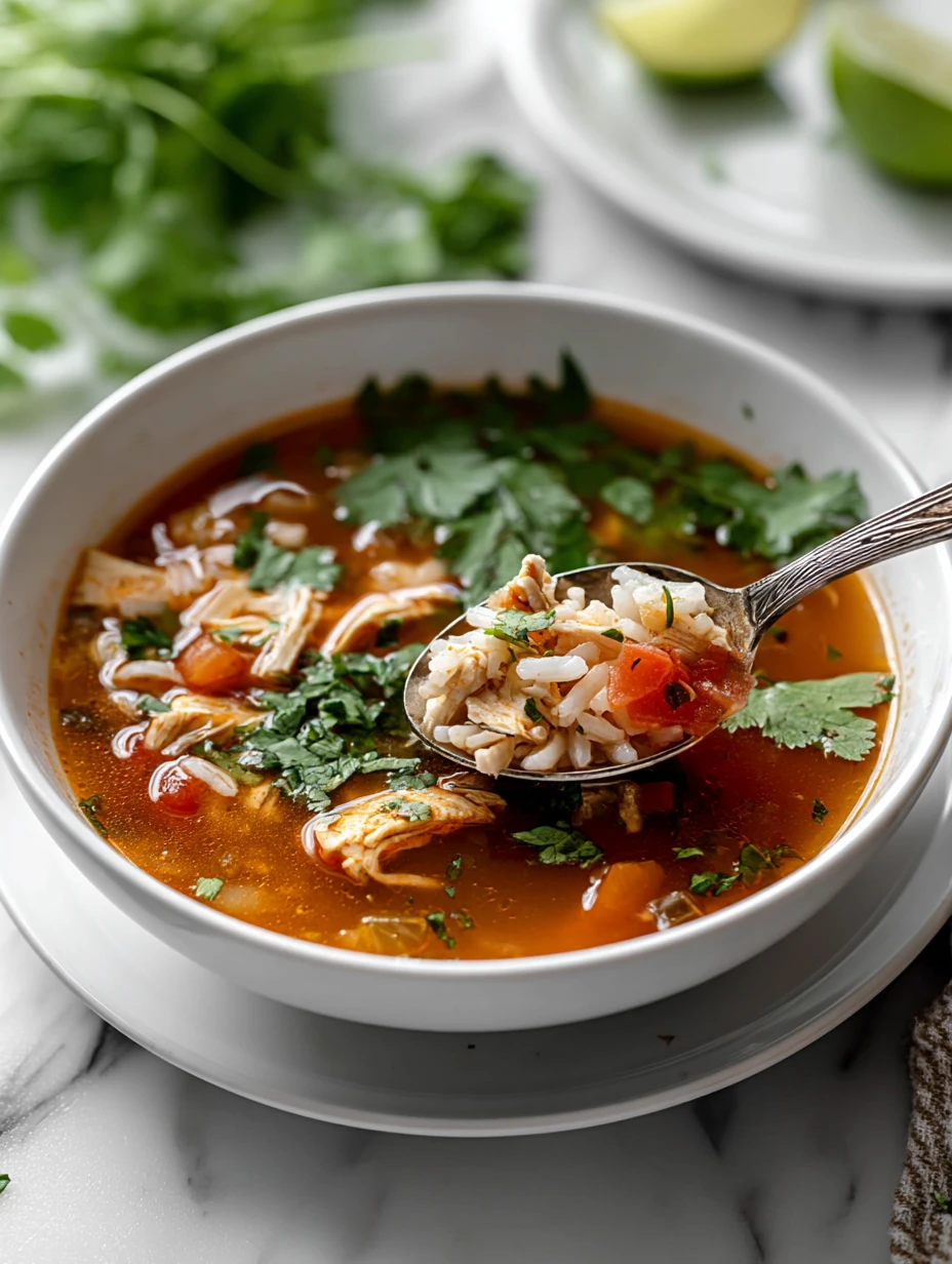 Mexican Chicken Rice Soup