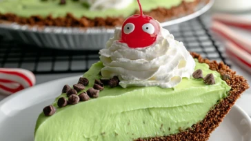 No Bake Grinch Pie
