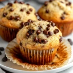 Perfect Banana Chocolate Chip Muffins