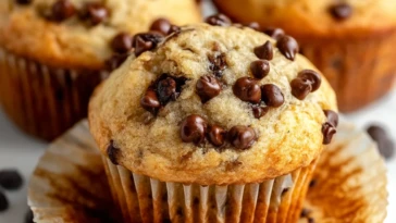 Perfect Banana Chocolate Chip Muffins