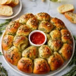 Pull Apart Garlic Bread Wreath