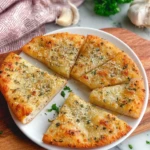 Air Fryer Garlic Bread Made With Tortillas