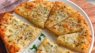 Air Fryer Garlic Bread Made With Tortillas