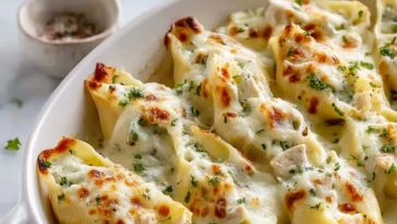 Best Baked Chicken Alfredo Stuffed Shells