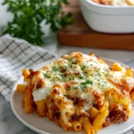Homemade Baked Ziti With Ground Beef And Cream Cheese