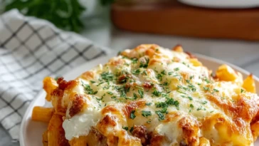 Homemade Baked Ziti With Ground Beef And Cream Cheese