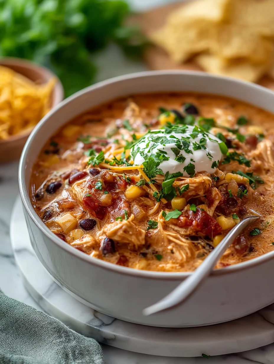 Classic Slow Cooker Crack Chicken Chili