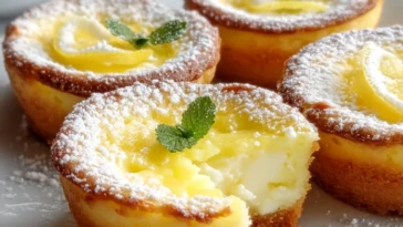 Mini Baby Lemon Impossible Pies
