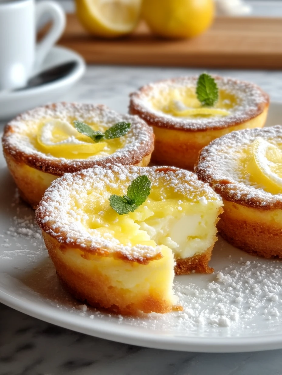 Mini Baby Lemon Impossible Pies