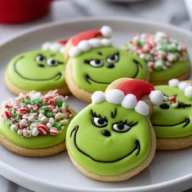 Grinch Cookies Decorated