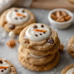 The Best Melted Snowman Peanut Butter Cookies