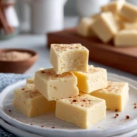 Easy Eggnog Fudge