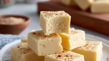 Easy Eggnog Fudge