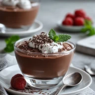 High Protein Chocolate Mousse with Cottage Cheese