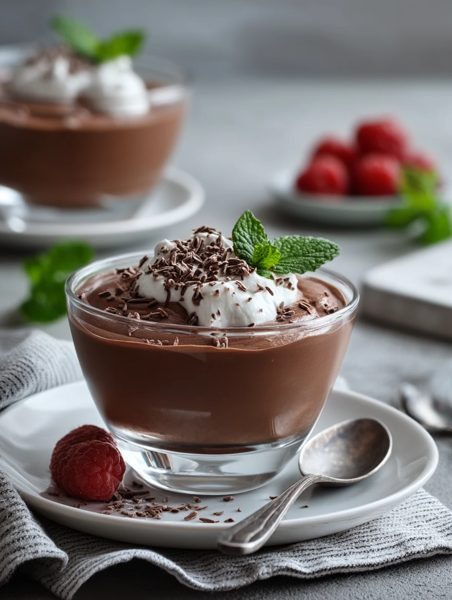 High Protein Chocolate Mousse with Cottage Cheese