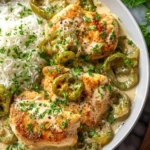 Flavorful Creamy Pepperoncini Chicken Skillet