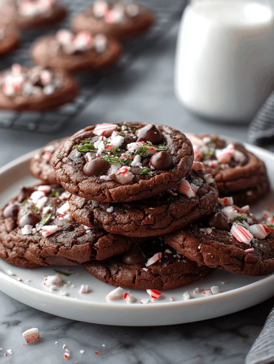 Double Chocolate Peppermint Cookies