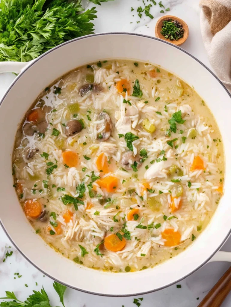 Creamy Chicken & Rice Soup