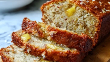 Coconut Pineapple Banana Bread