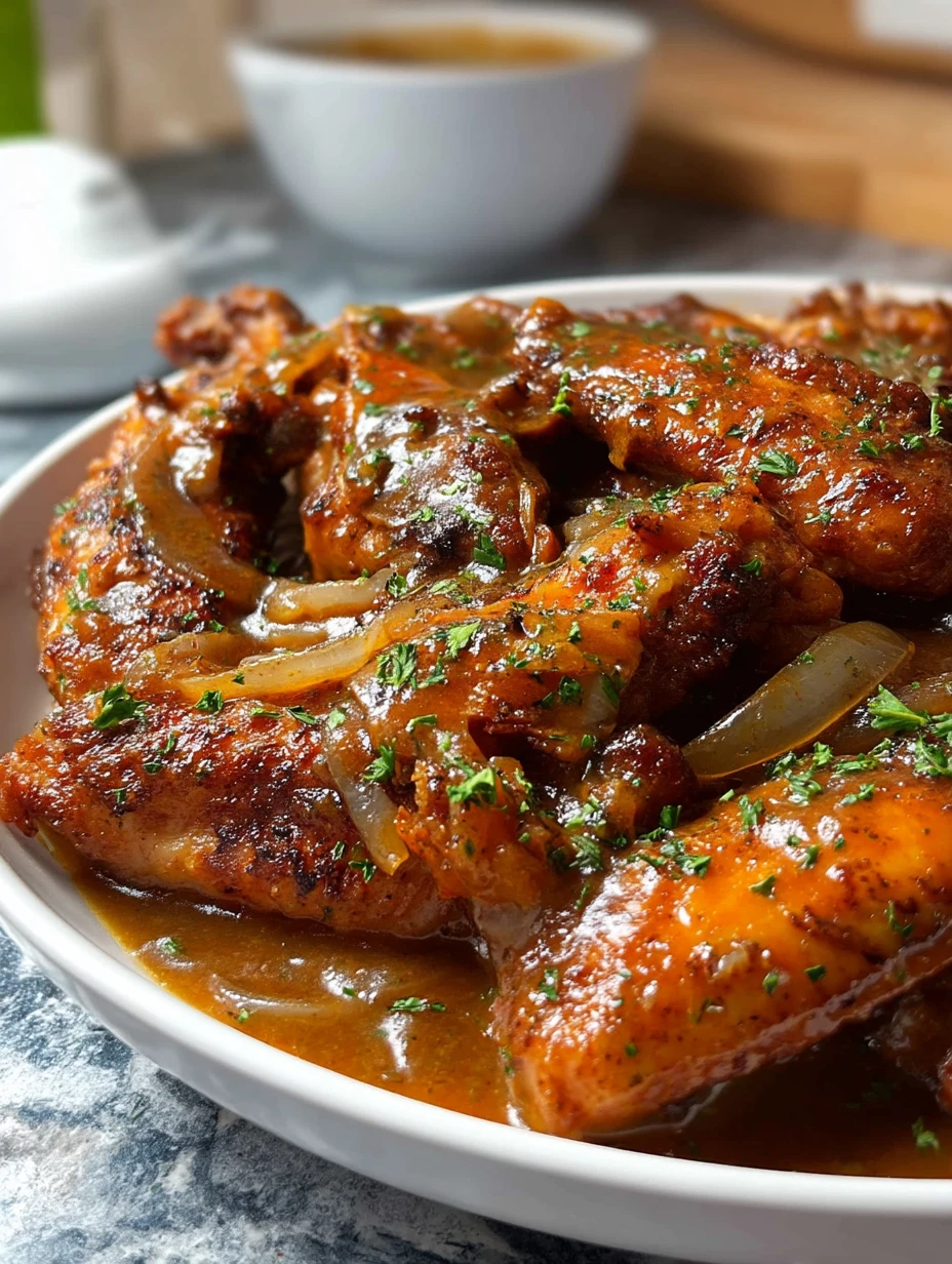 Smothered Turkey Wings with Gravy