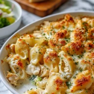 Cheesy Chicken Shells — The Ultimate Creamy, Comforting Pasta Bake