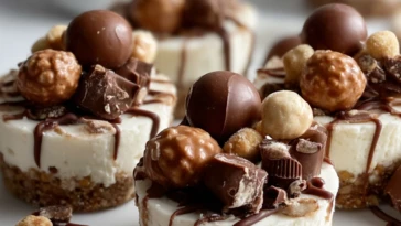 Mini No-Bake Malteser Cheesecakes