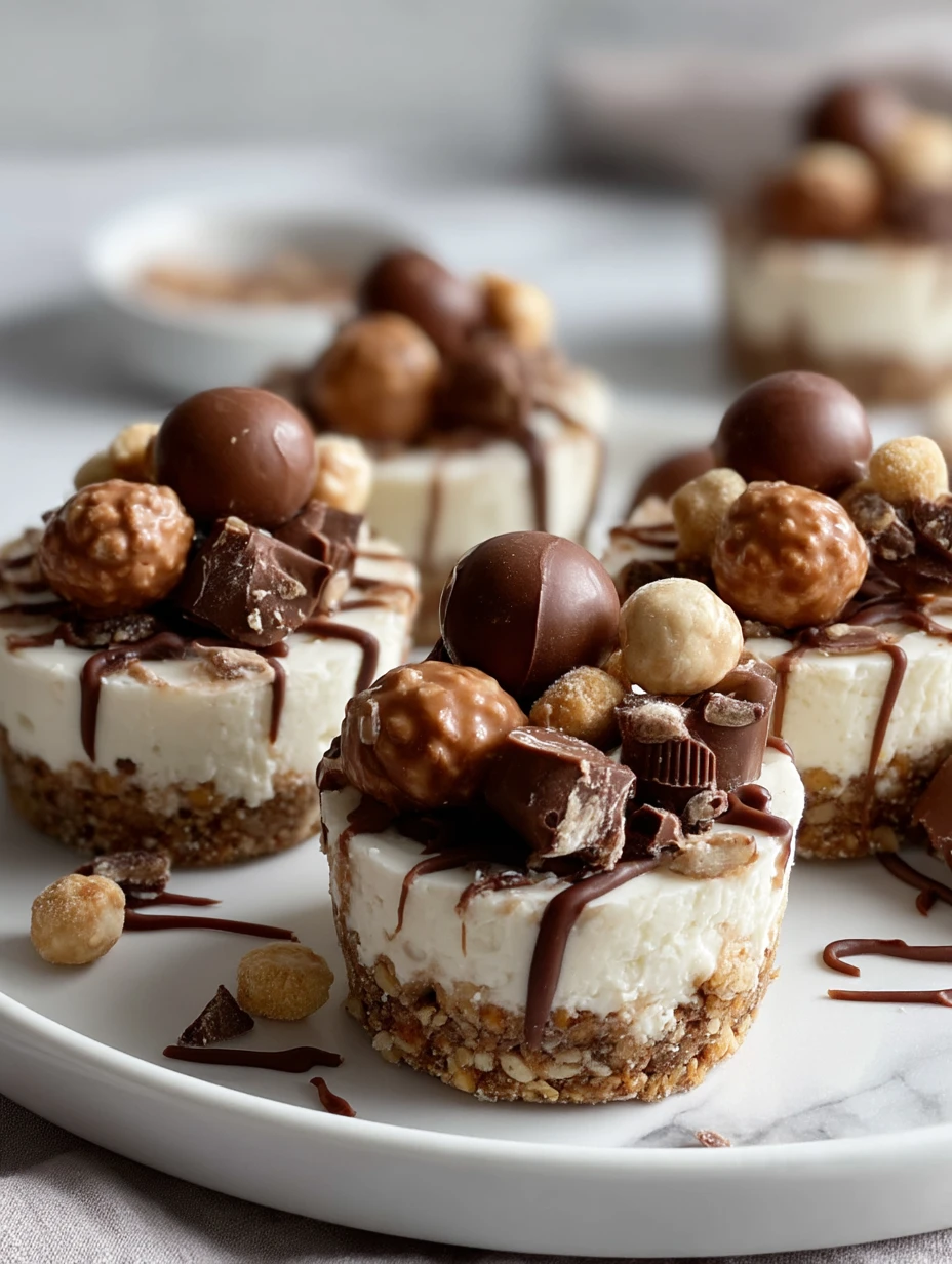 Mini No-Bake Malteser Cheesecakes