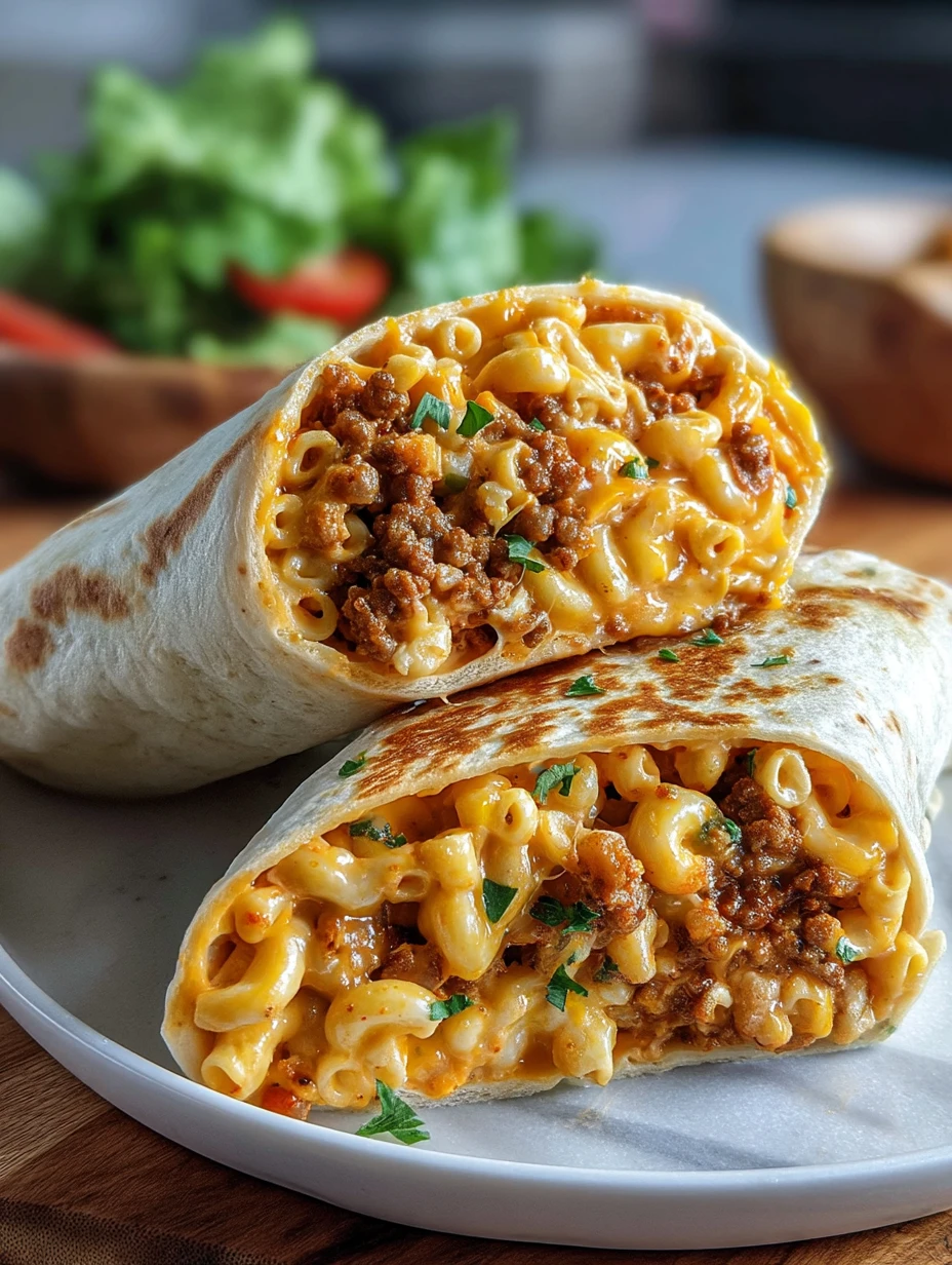 Sloppy Joe Mac & Cheese Wrap