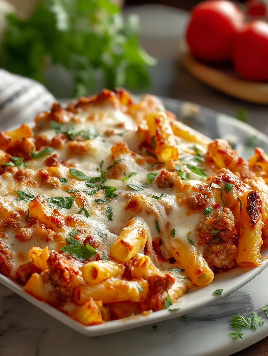 Baked Ziti with Italian Sausage