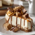 White Chocolate Reese’s Dream Cheesecake