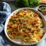 Easy Rotisserie Chicken Hash Brown Casserole