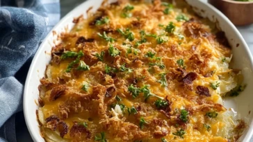 Easy Rotisserie Chicken Hash Brown Casserole