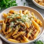 Best Cheesy Ground Beef Pasta